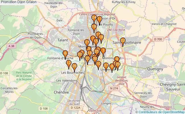 plan Promotion Dijon Associations Promotion Dijon : 513 associations