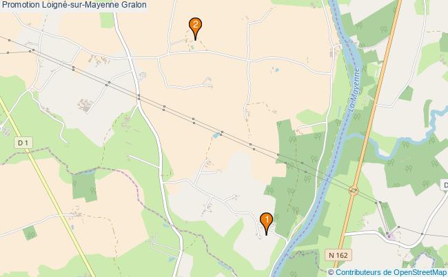 plan Promotion Loigné-sur-Mayenne Associations Promotion Loigné-sur-Mayenne : 2 associations