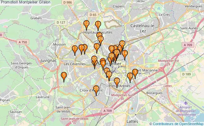 plan Promotion Montpellier Associations Promotion Montpellier : 1317 associations