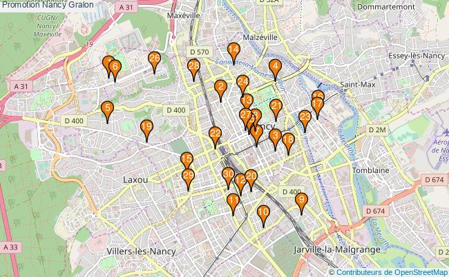 plan Promotion Nancy Associations Promotion Nancy : 442 associations