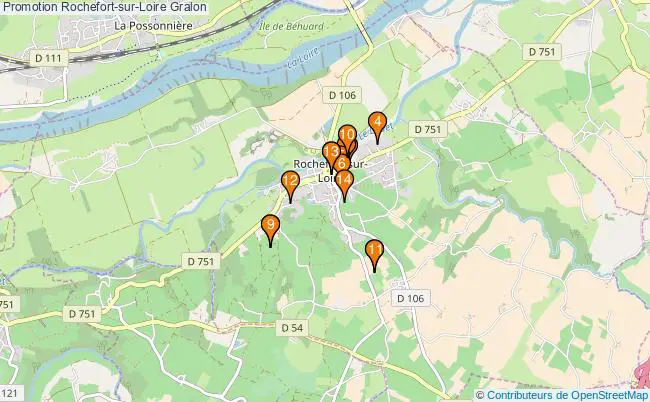plan Promotion Rochefort-sur-Loire Associations Promotion Rochefort-sur-Loire : 14 associations