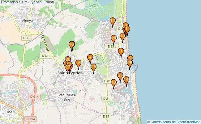 plan Promotion Saint-Cyprien Associations Promotion Saint-Cyprien : 33 associations