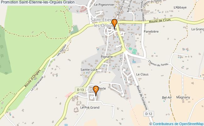 plan Promotion Saint-Etienne-les-Orgues Associations Promotion Saint-Etienne-les-Orgues : 4 associations