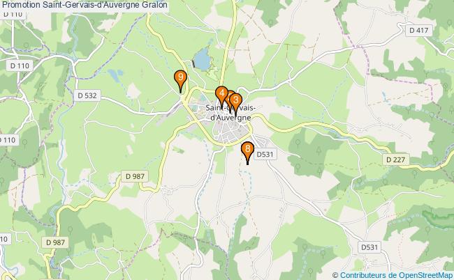plan Promotion Saint-Gervais-d'Auvergne Associations Promotion Saint-Gervais-d'Auvergne : 11 associations
