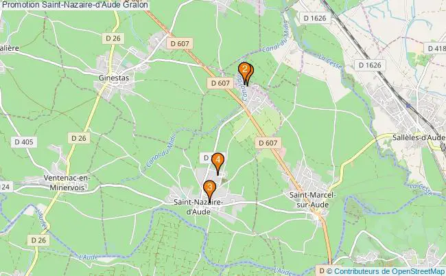 plan Promotion Saint-Nazaire-d'Aude Associations Promotion Saint-Nazaire-d'Aude : 3 associations