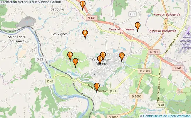 plan Promotion Verneuil-sur-Vienne Associations Promotion Verneuil-sur-Vienne : 16 associations