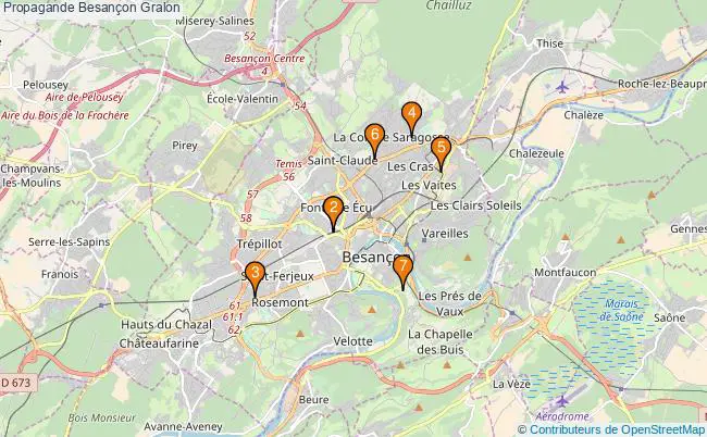 plan Propagande Besançon Associations propagande Besançon : 7 associations