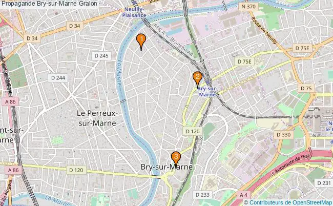 plan Propagande Bry-sur-Marne Associations propagande Bry-sur-Marne : 3 associations