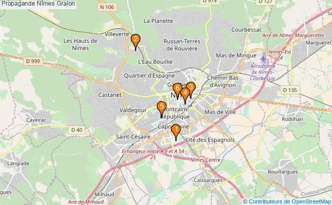 plan Propagande Nîmes Associations propagande Nîmes : 6 associations