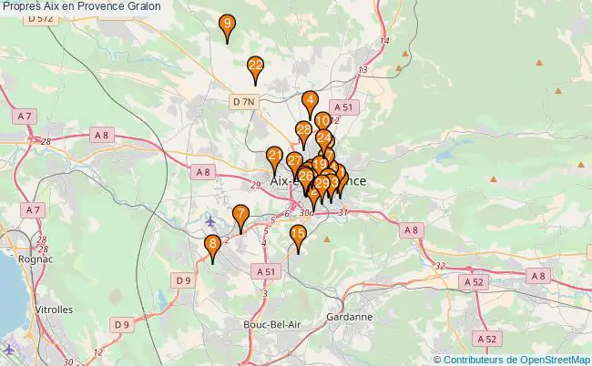 plan Propres Aix en Provence Associations Propres Aix en Provence : 31 associations