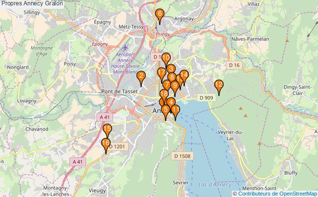 plan Propres Annecy Associations Propres Annecy : 19 associations