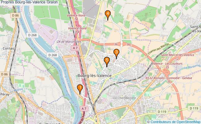 plan Propres Bourg-les-Valence Associations Propres Bourg-les-Valence : 5 associations