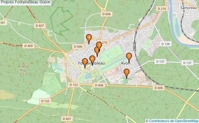 plan Propres Fontainebleau Associations Propres Fontainebleau : 8 associations