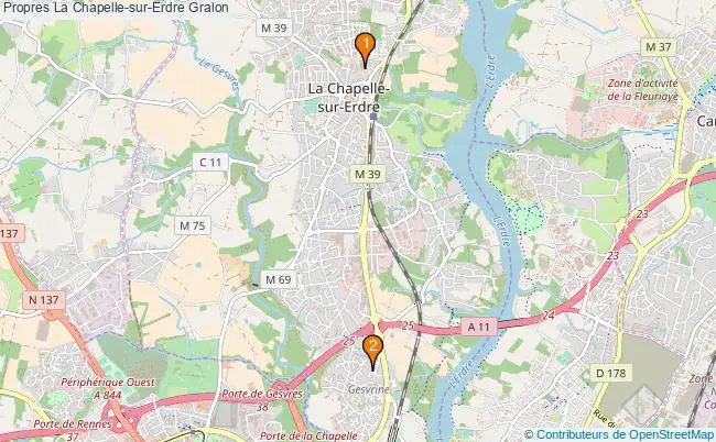 plan Propres La Chapelle-sur-Erdre Associations Propres La Chapelle-sur-Erdre : 3 associations