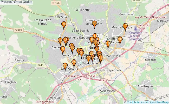 plan Propres Nîmes Associations Propres Nîmes : 32 associations
