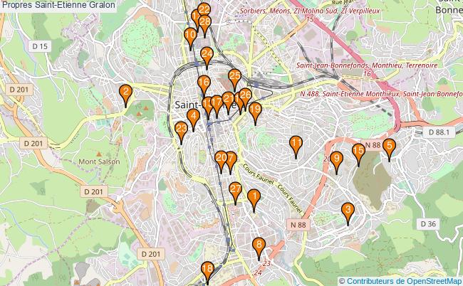 plan Propres Saint-Etienne Associations Propres Saint-Etienne : 28 associations