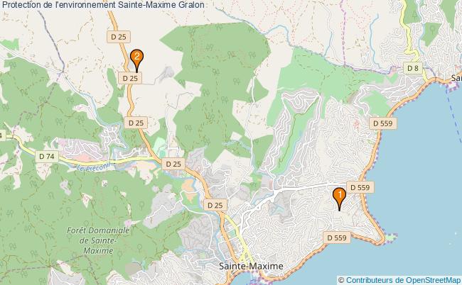plan Protection de l'environnement Sainte-Maxime Associations Protection de l'environnement Sainte-Maxime : 2 associations