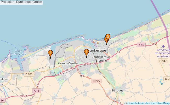 plan Protestant Dunkerque Associations protestant Dunkerque : 4 associations