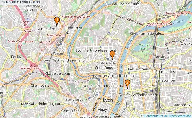 plan Protestante Lyon Associations protestante Lyon : 4 associations