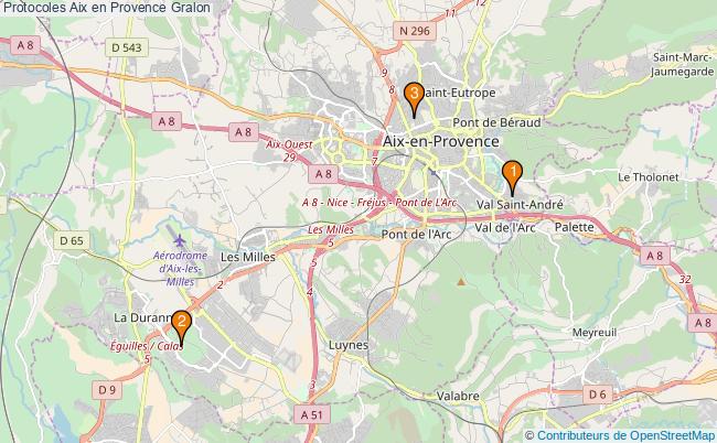 plan Protocoles Aix en Provence Associations protocoles Aix en Provence : 3 associations