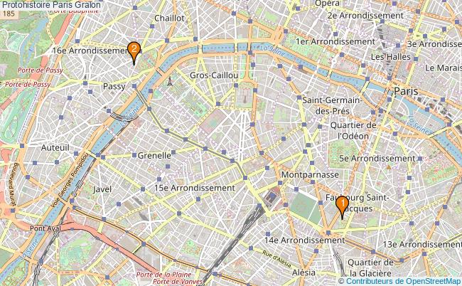 plan Protohistoire Paris Associations protohistoire Paris : 3 associations