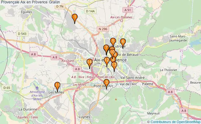 plan Provençale Aix en Provence Associations provençale Aix en Provence : 16 associations