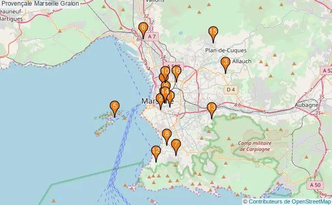plan Provençale Marseille Associations provençale Marseille : 22 associations