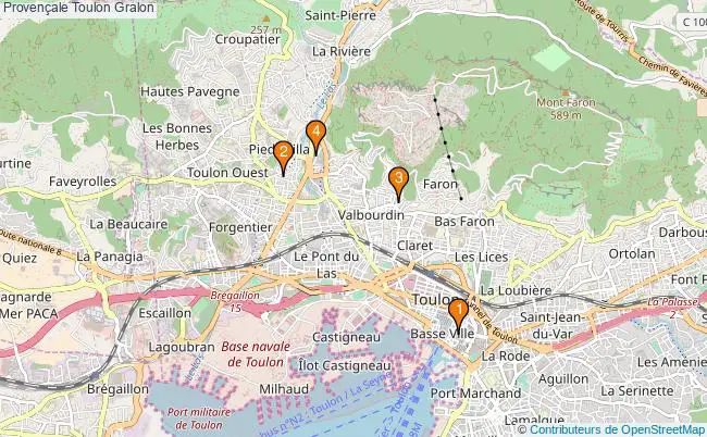 plan Provençale Toulon Associations provençale Toulon : 4 associations