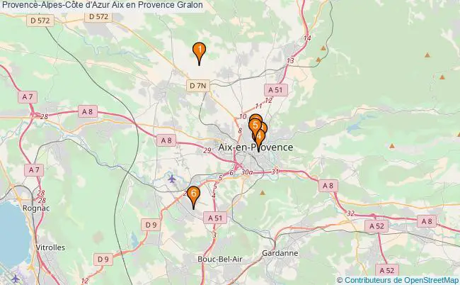 plan Provence-Alpes-Côte d'Azur Aix en Provence Associations Provence-Alpes-Côte d'Azur Aix en Provence : 9 associations