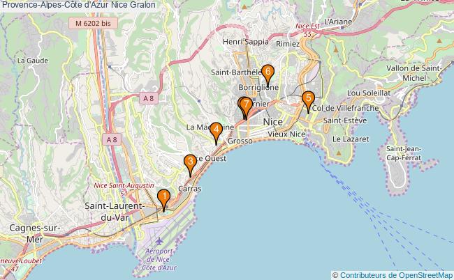 plan Provence-Alpes-Côte d'Azur Nice Associations Provence-Alpes-Côte d'Azur Nice : 12 associations