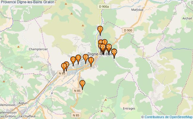 plan Provence Digne-les-Bains Associations Provence Digne-les-Bains : 25 associations