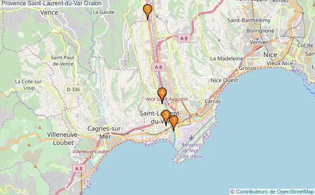 plan Provence Saint-Laurent-du-Var Associations Provence Saint-Laurent-du-Var : 4 associations