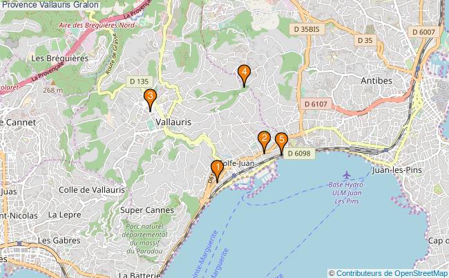 plan Provence Vallauris Associations Provence Vallauris : 5 associations