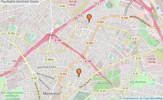 plan Psychiatrie Montreuil Associations psychiatrie Montreuil : 4 associations