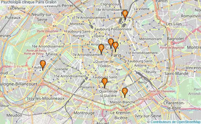 plan Psychologie clinique Paris Associations psychologie clinique Paris : 8 associations