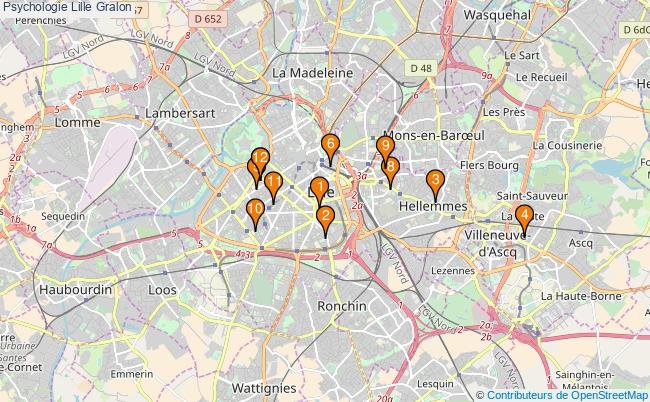 plan Psychologie Lille Associations psychologie Lille : 15 associations