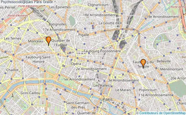 plan Psychosociologiques Paris Associations psychosociologiques Paris : 3 associations