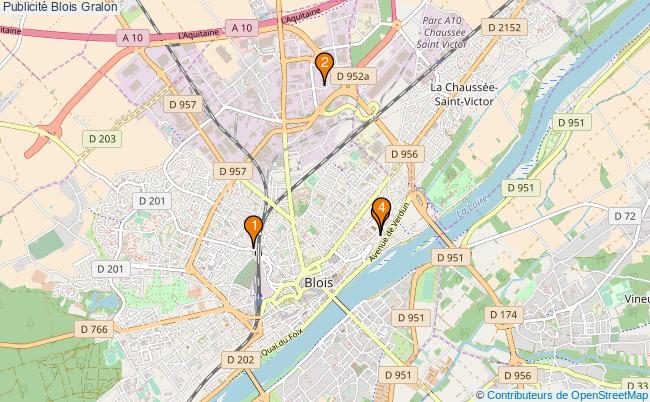 plan Publicité Blois Associations publicité Blois : 3 associations