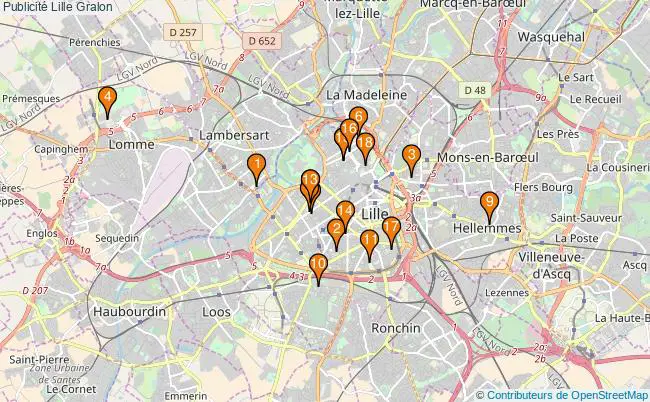 plan Publicité Lille Associations publicité Lille : 21 associations