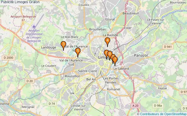 plan Publicité Limoges Associations publicité Limoges : 9 associations