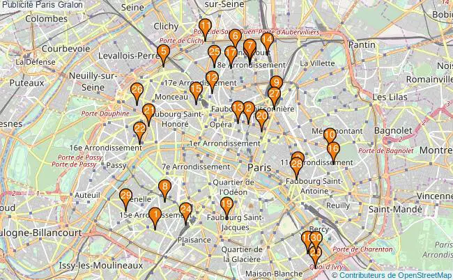 plan Publicité Paris Associations publicité Paris : 228 associations