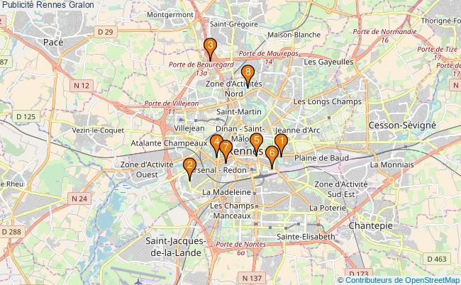 plan Publicité Rennes Associations publicité Rennes : 13 associations