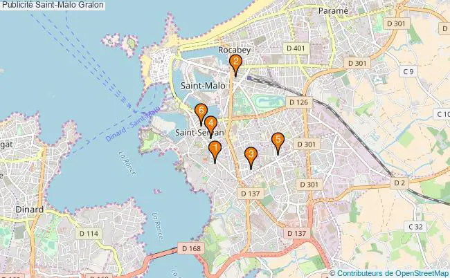 plan Publicité Saint-Malo Associations publicité Saint-Malo : 6 associations