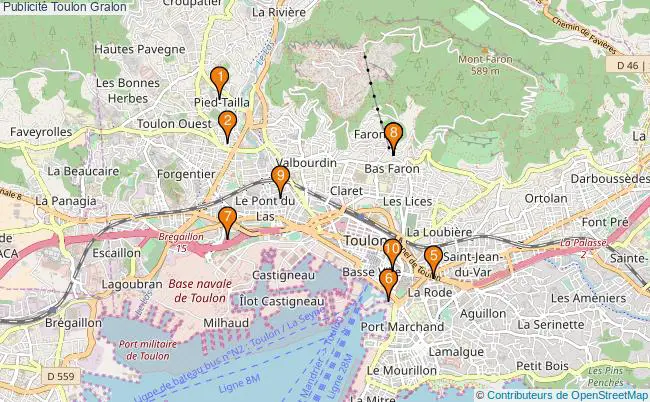 plan Publicité Toulon Associations publicité Toulon : 12 associations