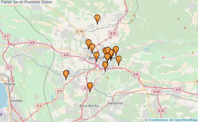 plan Publier Aix en Provence Associations Publier Aix en Provence : 17 associations