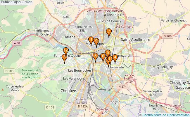 plan Publier Dijon Associations Publier Dijon : 12 associations