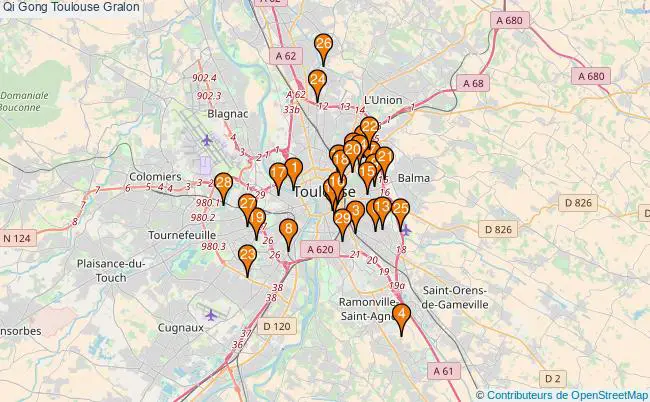 plan Qi Gong Toulouse Associations Qi Gong Toulouse : 32 associations