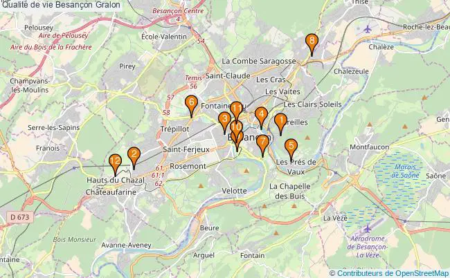 plan Qualité de vie Besançon Associations Qualité de vie Besançon : 14 associations