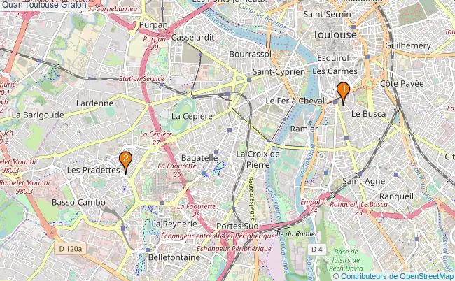 plan Quan Toulouse Associations Quan Toulouse : 3 associations