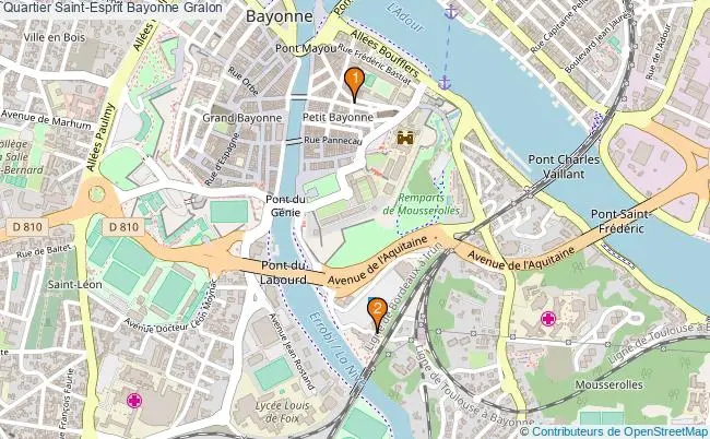 plan Quartier Saint-Esprit Bayonne Associations quartier Saint-Esprit Bayonne : 3 associations